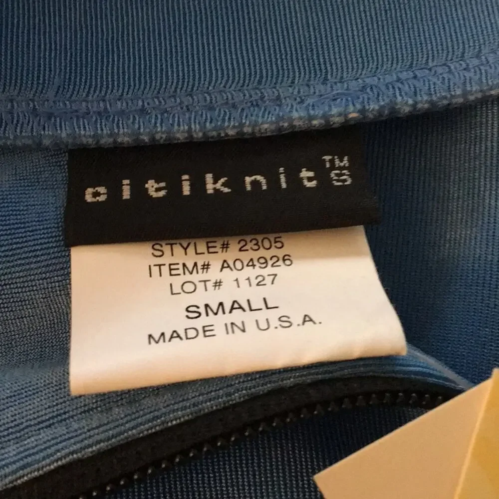 QVC Citiknits Blue Zip Up jacket